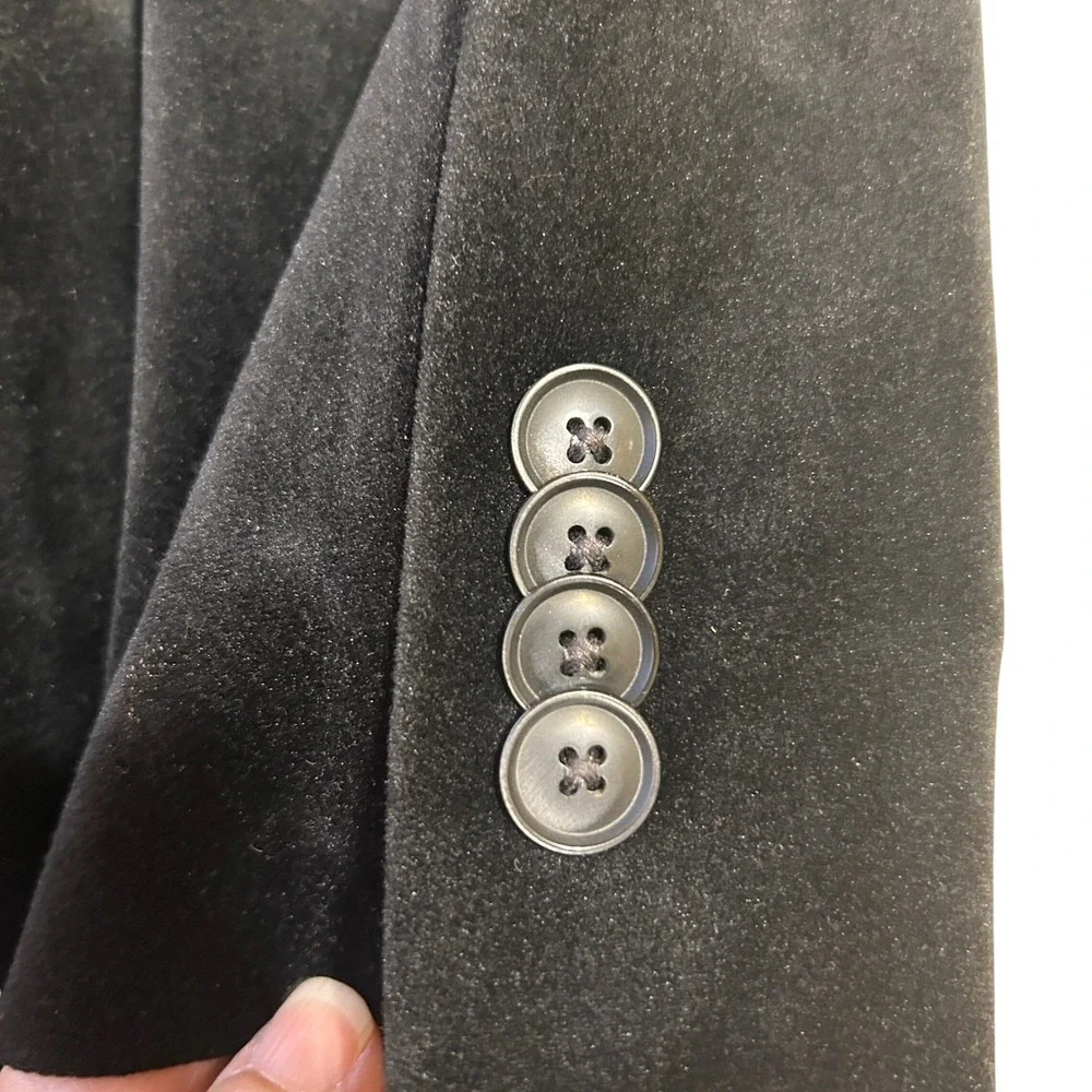 Tommy Hilfiger‎ Men's Black Velvet Blazer Jacket Sport Coat 38R